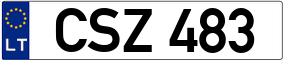 Truck License Plate